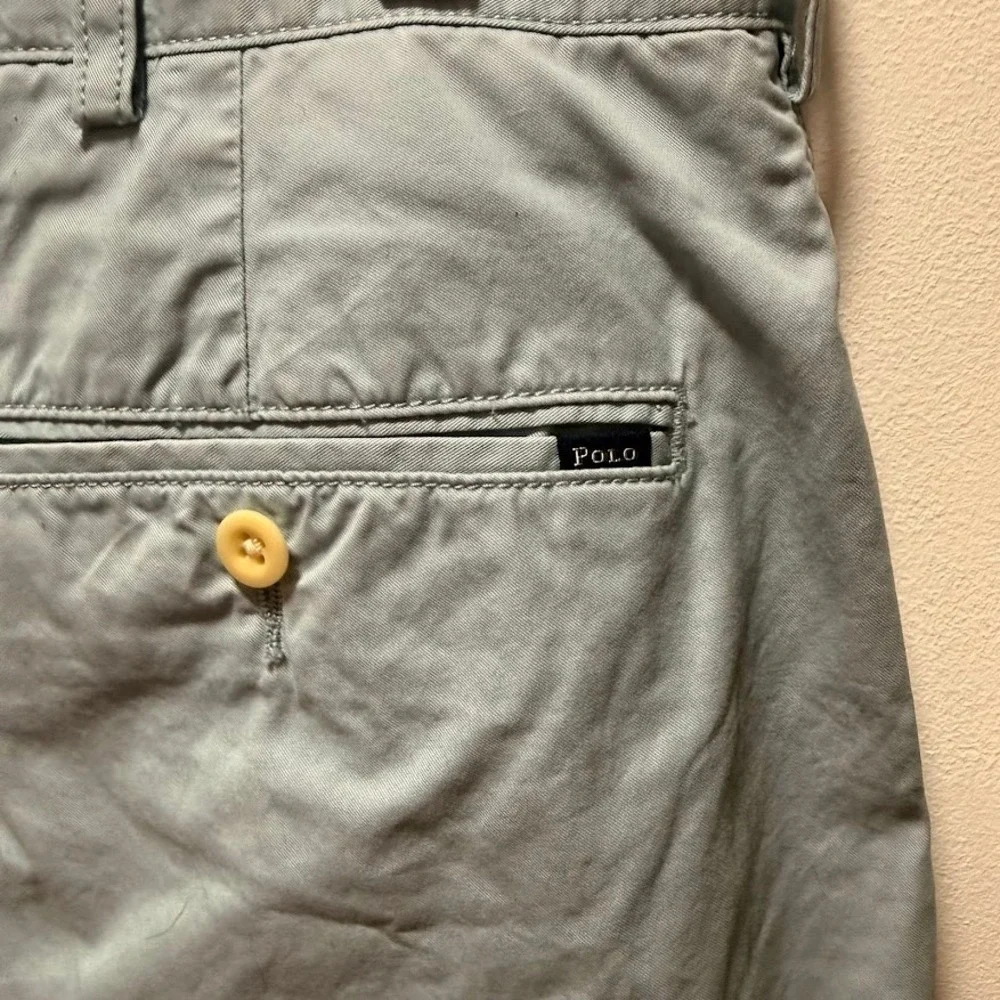 Polo Ralph Lauren Suffield Pants Mens 34x32 Light Blue Pima Cotton Chinos‎